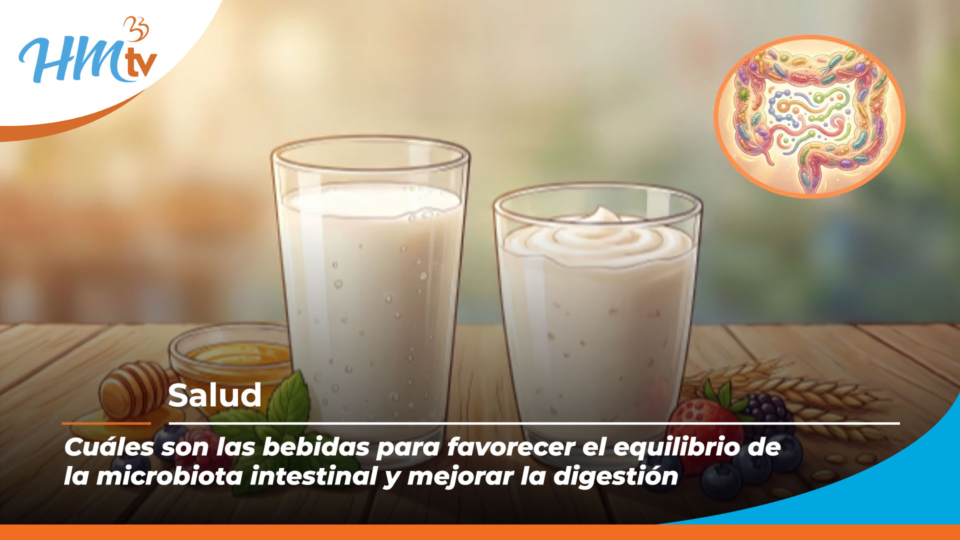 Cuáles son las bebidas para favorecer el equilibrio de la microbiota intestinal y mejorar la digestión