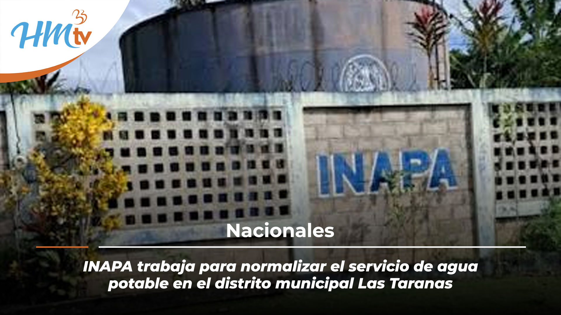 INAPA trabaja para normalizar el servicio de agua potable en el distrito municipal Las Taranas