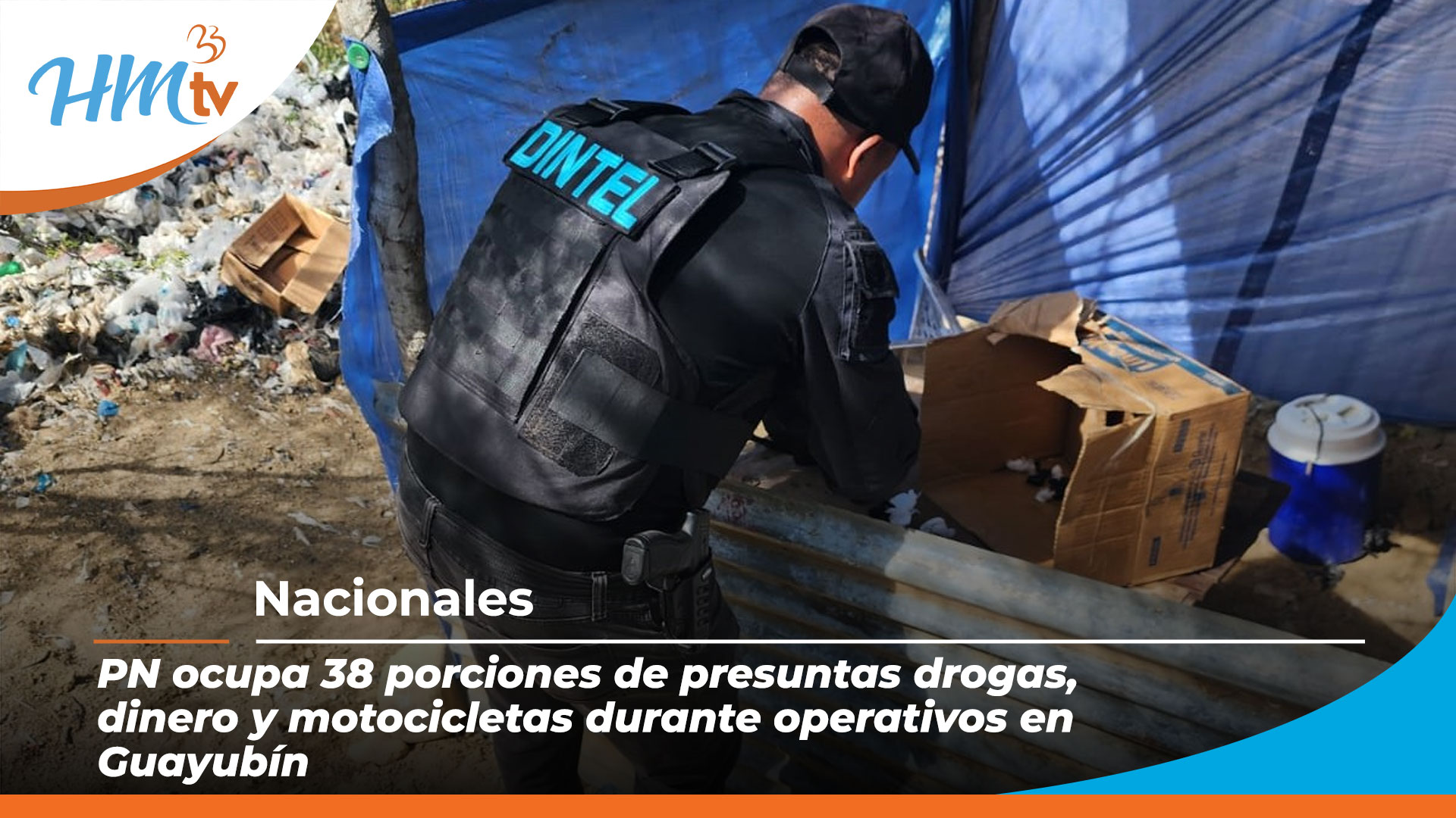 PN ocupa 38 porciones de presuntas drogas, dinero y motocicletas durante operativos en Guayubín