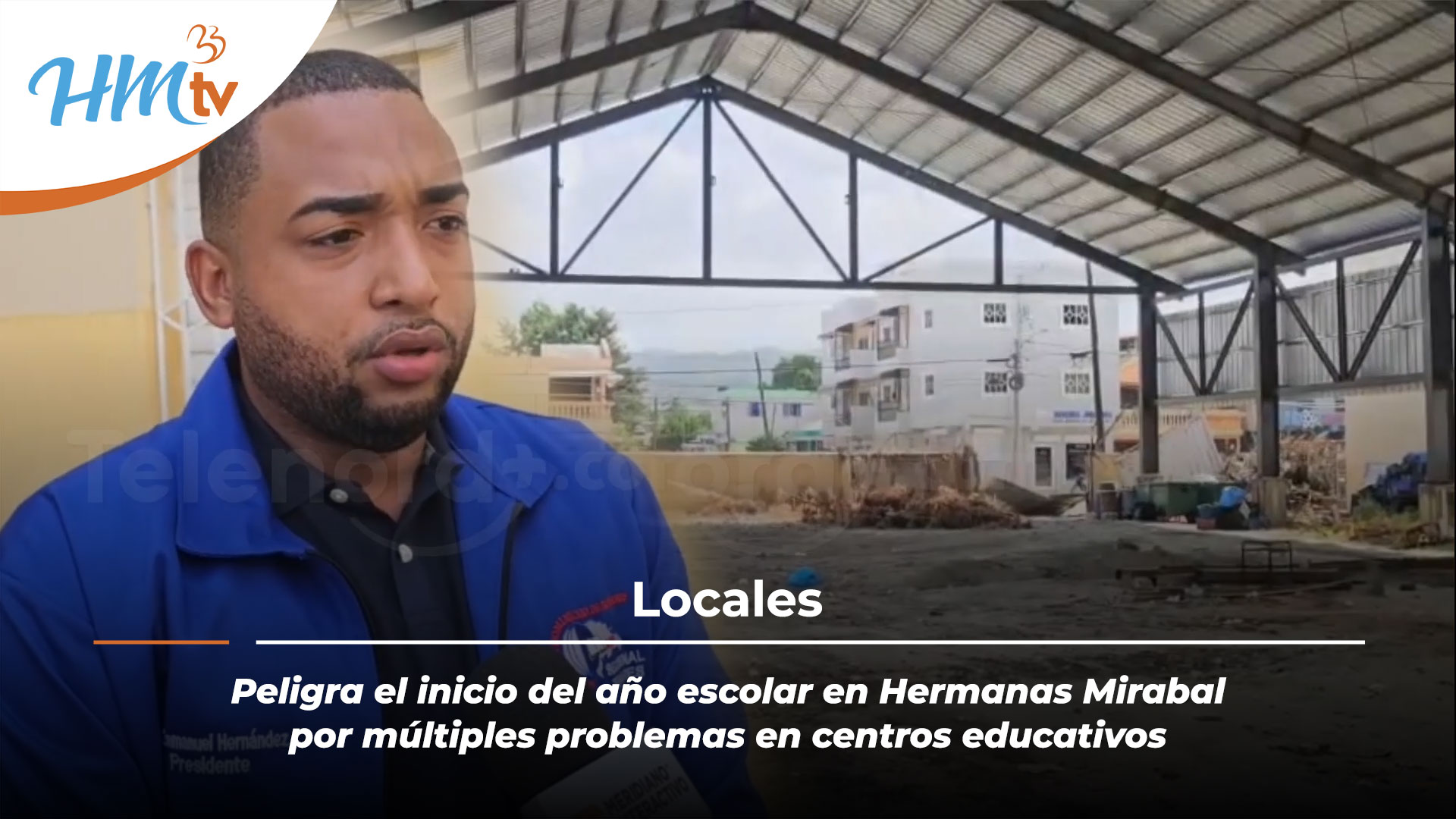 Peligra el inicio del año escolar en Hermanas Mirabal por múltiples problemas en centros educativos