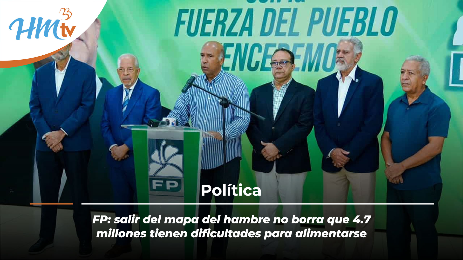 FP: salir del mapa del hambre no borra que 4.7 millones tienen dificultades para alimentarse